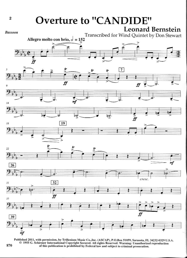 overture to candide clarinet pdfs